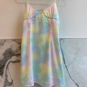 Princess Polly Pastel Rainbow Dress US Size 4